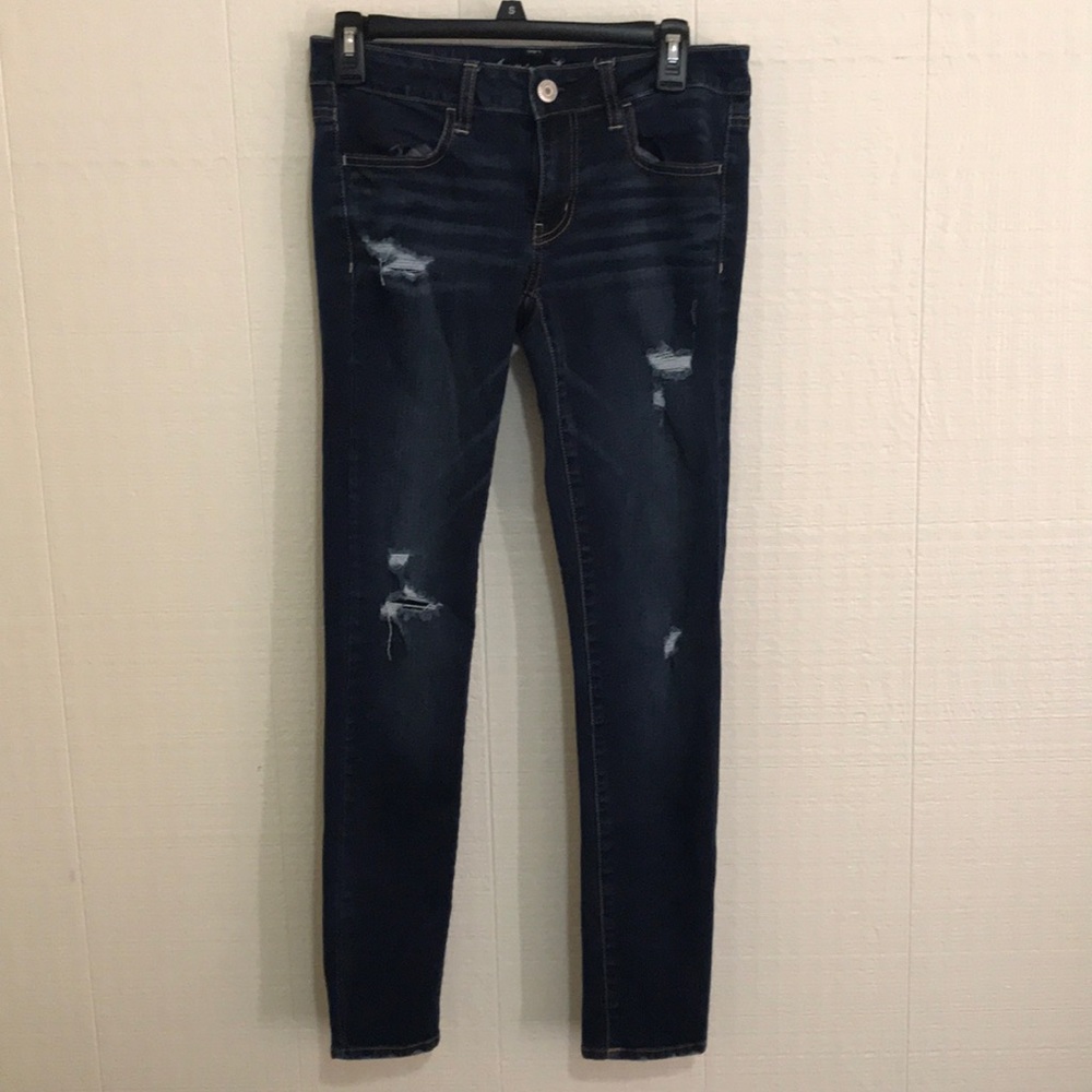 AE distressed skinny jeans!